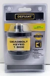 Deadbolt, Defiant, Aged Bronze Finish, 890 100. Fixed Price $12.08.