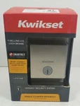 Kwikset Downtown Satin Nickel Single Cylinder Deadbolt Featuring Smartkey Securi. Fixed Price $35.95.