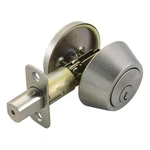 Design House Single Brass Cylinder 2-WAY Latch Deadbolt Satin Nickel/silver. Fixed Price $37.79.