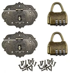 Aifeier Et Antique Embossing Decorative Brass Hasp Clasp Latch And Bronze. Fixed Price $17.52.