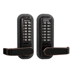 Mechanical Keyless Lever Lock With Passage Double Combination Oil Rubbed Bronze. Fixed Price $467.81.