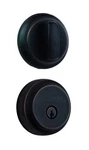 New Brinks Push Pull Rotate Oil Rubbed Bronze Steel Deadbolt. Fixed Price $34.00.