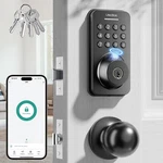 Fingerprint Keypad Deadbolt With Handle Set, Keyless Entry Door Lock, Lo.... Fixed Price $86.37.