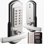 Elemake Left Handed Keyless Door Lock, Mechanical Keypad With Handle,. Fixed Price $88.20.