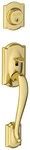 Schlage F58-CAM Camelot Single Cylinder Exterior Entrance Brass. Fixed Price $204.00.