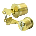 2 Pack Brass Mortise Door Cylinder Lock, 1/8" Inch Length Keyed Standard Sc.... Fixed Price $34.13.
