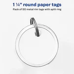 Avery Key Tags Metal Rim White PK50 11025. Fixed Price $21.79.