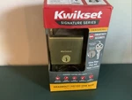 Kwikset Satin Brass Deadbolt Smartkey Security Keyed One Side New Box. Fixed Price $25.00.