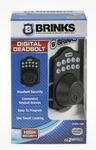 Brinks Electronic Deadbolt Keypad Access - Tuscan Bronze. Fixed Price $36.00.