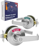 Oakmoore Commercial Door Handle Vacant Occupied & Silver. Fixed Price $101.98.