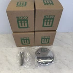 Four Two-hole Tub Overflow With Screws, Chrome Plated Watco 18002-CP. Fixed Price $39.95.