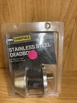 Pro Essentials Stainless Steel Deadbolt Lock. Fixed Price $5.00.