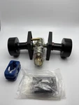 Emtek 5110ROU US10B Passage Round Door Knob W/ Modern Square Rosette Bronze. Fixed Price $90.00.