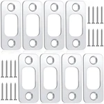 Blulu 8 Pcs 1" X 2-1/4" Door Deadbolt Strike Plate Carbon Steel Round Corner .... Fixed Price $17.21.