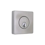 Home Decorators Satin Nickel Single Cylinder Deadbolt W/ Dual Keyway. Fixed Price $25.95.