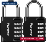 Puroma 2 Pack Combination For Locker 4 Digit Outdoor Waterproof Padlock. Fixed Price $14.61.