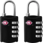 Tsa Luggage 2 Pack 4 Digit Combination Steel Padlocks Approved Travel. Fixed Price $21.56.