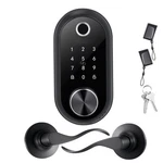 Uimoso Fingerprint Door Lock Set With Biometric Deadbolt Touchscreen Handle. Fixed Price $52.99.