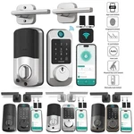 Smonet Wifi Smart Front Door Lock With Lever Handle Set Fingerprint Keyless. Fixed Price $59.99.