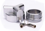 The Flow Security Systems Versalock Vented Locking Fuel Silver Zinc Plating. Fixed Price $65.30.