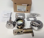 Copper Creek DB2410PS Single Cylinder Deadbolt, Polished Stainless, Key Lock. Fixed Price $16.99.