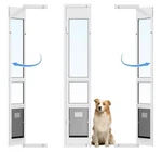 Sliding Glass Dog Door Insert Adjustable No Cut Pet Lock Large Flap. Fixed Price $98.00.