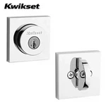 Kwikset - 158MIL Milan Deadbolt Single Cylinder Square Rose Polished Chrome. Fixed Price $31.43.