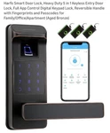 Harfo A01 Smart Lever Door Lock Touchscreen Keyless Fingerprint W/app Control. Fixed Price $75.00.