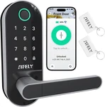 Built-in Wifi Fingerprint Smart Door Lock With Handle & Keypad Remote Access. Fixed Price $149.99.