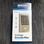 Schlage Encode Plus Smart Wifi Deadbolt BE499 Wb Cen 619 Satin Nickel. Nib. Fixed Price $249.95.