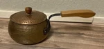 Vgt Hammered Copper Pot Lid Wood Knob Metal Handle Old World. Fixed Price $29.88.
