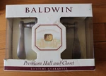 Baldwin Hall/closet Nickel Finish Passage Door Handle Wave Lever New. Fixed Price $59.95.