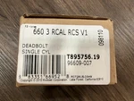 Kwikset 3 Rcal Rcs V1 Deadbolt Single Cylinder Polished Brass 96609-007 (F1). Fixed Price $18.99.