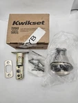 Kwikset Single Cylinder Deadbolt Satin Nickel 96600-575 66015SMTRCALRCS. Fixed Price $19.99.