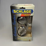Schlage Artisan Maximum Security Deadbolt Door Lock Satin Nickel B360N V 4 619. Fixed Price $37.77.