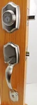 Kwikset Belleview Handleset With Balboa Lever Satin Nickel 687BWXBL15 #8GB. Fixed Price $37.99.