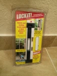 Brand New Lockit! Black White Double Bolt Sliding Door #527631 Sealed. Fixed Price $24.99.