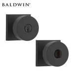 Baldwin Reserve - En.con.csr Contemporary Knob Set Square Rose Satin Black. Fixed Price $107.69.
