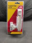 Ace 5414701 Pushbutton Latch, Aluminum, Fits 3/4" 1-1/4" Doors,. Fixed Price $15.00.