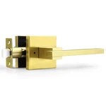 Orger 5 Pack Gold Privacy Door Handles Square Keyless Lever, Interior Do.... Fixed Price $98.66.