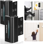 Home Security Door Locks 2 Pack, Metal Reinforcement Black. Fixed Price $24.64.