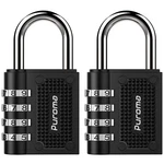 Puroma 2 Pack Combination Locks Outdoor Waterproof Padlock 1.3 Inch, Black. Fixed Price $13.05.