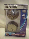Brinks 2717-109 Single Cylinder Deadbolt Keyed One Side, Antique Brass New!. Fixed Price $10.95.