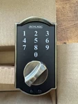 Schlage Keyless Touchscreen Deadbolt- BE375 Cam 609 Door Lock. Fixed Price $75.00.