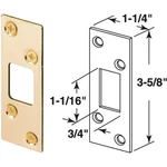 Defender Security Brass 1-1/4 In. Strike Plate 2235 Prime-line. Fixed Price $9.49.