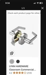 Lynn Hardware Classroom Commercial Door Lock Heavy-duty Designer Handles F. Fixed Price $40.00.