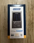 Schlage Connect Smart Deadbolt Zwave Plus Satin Nickel, Century Style. Fixed Price $250.00.