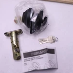 Defiant Low Profile Matte Black Single Cylinder Deadbolt. Fixed Price $11.09.