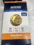 Schlage B60N 505 Single Cylinder Deadbolt Bright Brass Finish. Fixed Price $24.99.