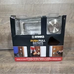 Brinks 23090-119 Push Pull Rotate Harper Satin Nickel Entry Lever And Deadbolt. Fixed Price $30.00.